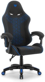 Herná stolička HC-1008 2.0 s ergonomickými vankúšmi - čierno-modrá