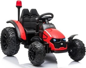 LEAN CARS Batériový traktor s prívesom HZB-200 červený