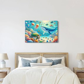 Obraz - Svet pod hladinou (90x60 cm)