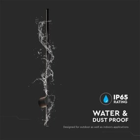 LED Vonkajšie nástenné svietidlo LED/12W/230V 3000K IP65 čierna