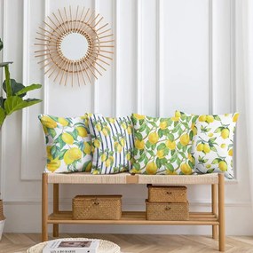Obliečky na vankúše v súprave 4 ks 43x43 cm Lemons – Mila Home