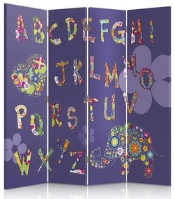Gario Paraván Abeceda pre deti Rozmery: 145 x 170 cm, Prevedenie: Klasický paraván