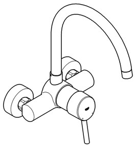 GROHE 32667001 - Drezová batéria CONCETTO 280 mm lesklý chróm