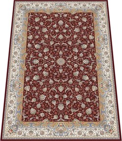 Koberec Sultan 1200 Red – červený orientálny vzor, 100% viskóza Rozmer: 150x225 cm