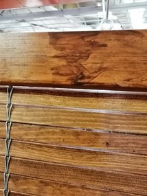 Dřevěná roleta - barva třešeň 120x248 cm s kazem