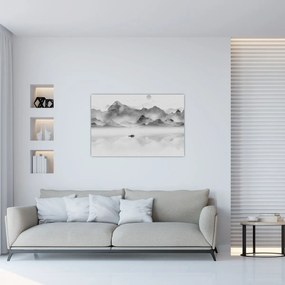 Obraz - Japonské jazero (90x60 cm)