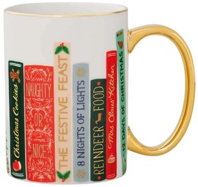 Rifle Paper Co. Porcelánový hrnček Festive Book Club 470 ml