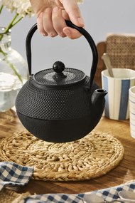 Ib Laursen Liatinová čajová kanva Black 1,2 l