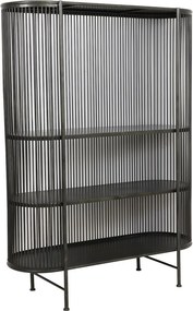 Čierná kovová komoda YINTHE XL - 119*40*161 cm