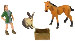 Lean Toys Sada figúrky so žriebätkom a zajačikom
