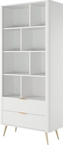 REGÁL / KNIŽNICA TREVISO BIELA  88 cm