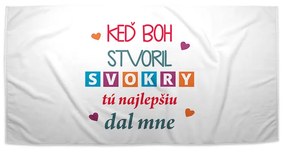Sablio Uterák Keď Boh stvoril svokry, tú najlepšiu dal mne - 30x50 cm