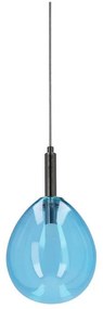 Modré LED závesné svietidlo so skleneným tienidlom Lukka – Candellux Lighting