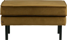 BePureHome Rodeo zamatový ottoman - Zlatá