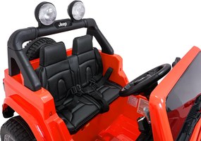 Ramiz Jeep Wrangler Rubicon LIFT elektrické autíčko pre deti oranžové