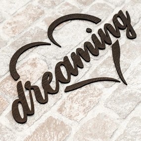 Motivačný nápis na stenu - Never stop dreaming | DUBLEZ