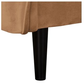 Hnedá zamatová pohovka 138 cm Juli – Ropez