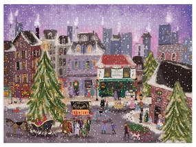 Galison Puzzle Vianočné námestie 1000 dielikov