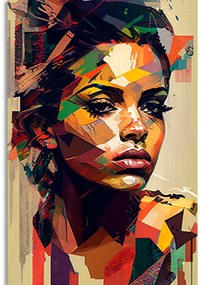 Obraz pôvab ženy v patchwork dizajne - 40x60