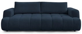 Tmavomodrá rozkladacia/s úložným priestorom pohovka 251 cm Fuji – Bobochic Paris
