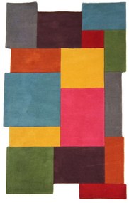 Flair Rugs koberce AKCIA: 66x300 cm Ručne všívaný kusový koberec Abstract Collage Multi - 66x300 cm