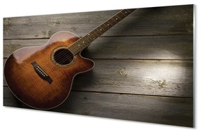 Sklenený obklad do kuchyne gitara 125x50 cm
