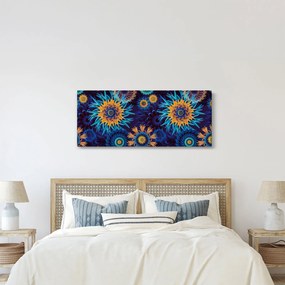 Obraz - 3D kvety (120x50 cm)