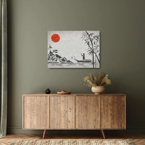 Sklenený obraz - Hora Fuji (70x50 cm)