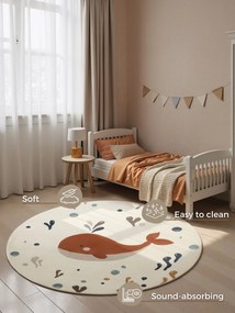 Hanse Home, Detský koberec Adventures 106421 Cream Multicolor kruh, 160x160 (priemer) kruh, viacfarebná, detská izba