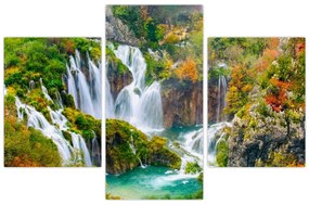 Obraz - Národný park Plitvické jazerá (90x60 cm)