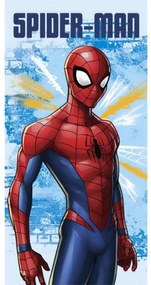 CARBOTEX - Detská plážová bavlnená osuška Spiderman Marvel / 70 x 140 cm
