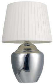 Stolná lampa 1xE27/25W/230V lesklý chróm