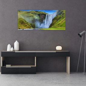 Obraz - Vodopád Seljalandsfoss (120x50 cm)
