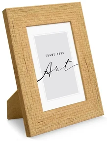 Plastový rámček v prírodnej farbe 21x26 cm