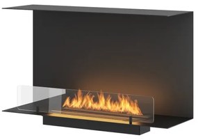InFire - Vstavaný BIO krb 80x45 cm 3kW čierna