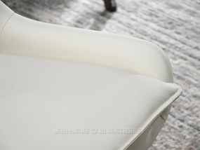 Kancelárske kreslo Leoss (krémová). Akcia -8%. Vlastná spoľahlivá doprava až k Vám domov. 1136344