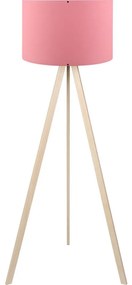 Stojacia lampa AYD 1xE27/40W/230V ružová/béžová