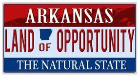Ceduľa Arkansas - The Natural State