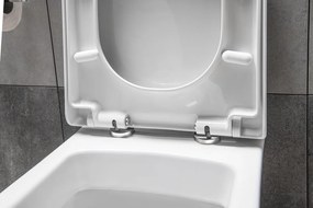 Aqualine Aqualine, DONA WC sedátko, Soft Close, biela, FD121