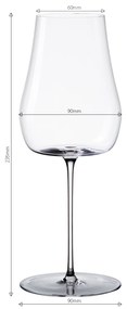 Poháre na biele víno 400 ml set 2 ks – Green Wave Platinum Line Lunasol II - 322900