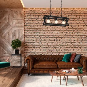 Luster na reťazi ARNOLD 3xE27/60W/230V čierna