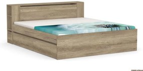Drevona, posteľ, REA AMY 180, dub canyon