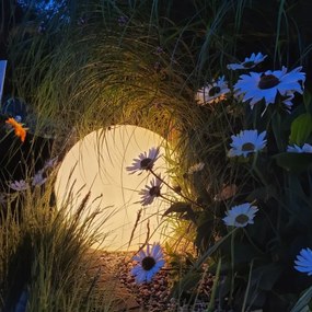 LED RGBW stmievateľná vonkajšia lampa GLOBO 1xE27/9W/230V priemer 30 cm IP44