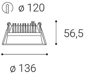 LED2 ZETA S, B DIM 15W 4000K 2250843DT