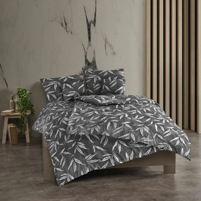 Kvalitex Bavlnené obliečky Osaka sivá, 220 x 200 cm, 2 ks 70 x 90 cm