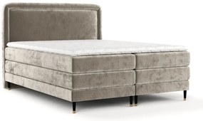 Svetlohnedá boxspring posteľ 200x200 cm Dove – Maison de Rêve