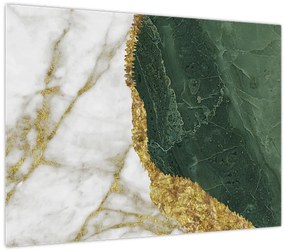 Obraz - Zelený mramor N⁰3 (70x50 cm)