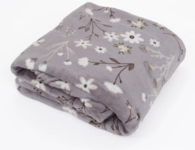 Deka mikroplyš Exclusive 150 × 200 cm – Vanessa sivá