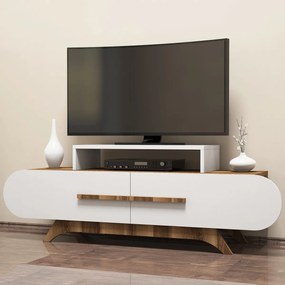 TV stolík Rose Walnut White