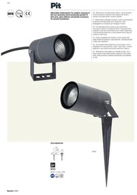 Redo 90183 - Vonkajšia lampa PIT 1xGU10/35W/230V IP65